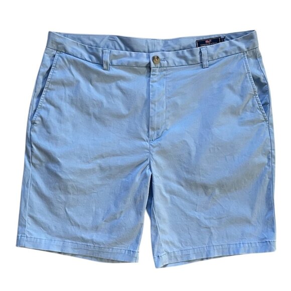 VINEYARD VINES Mens Cotton Chino Club Short Blue Size 38 - Picture 1 of 8